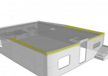 Aufbau Binnenschiff Odeon Maßstab 1:50