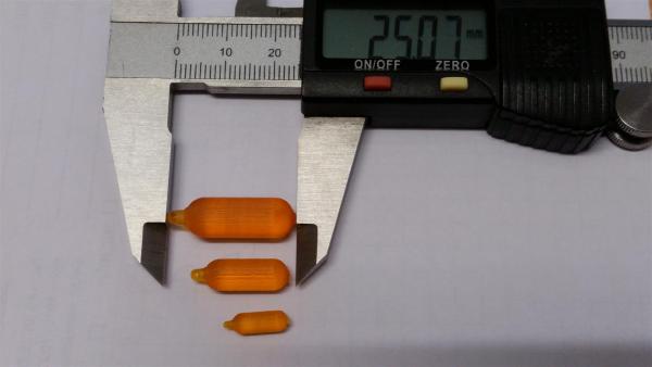 Fender 3D DLP Druck verschiedene Maßstäbe
