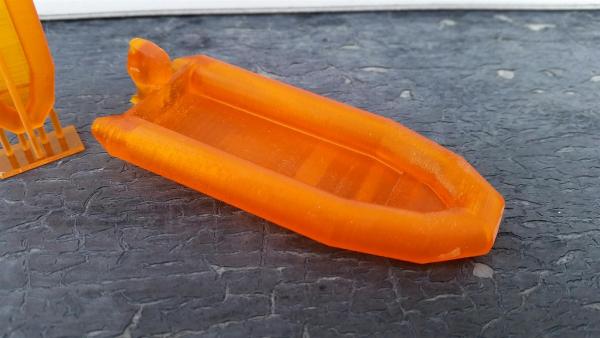 Schlauchboot 3D DLP Druck verschiedene Maßstäbe