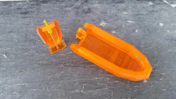 Schlauchboot 3D DLP Druck verschiedene Maßstäbe